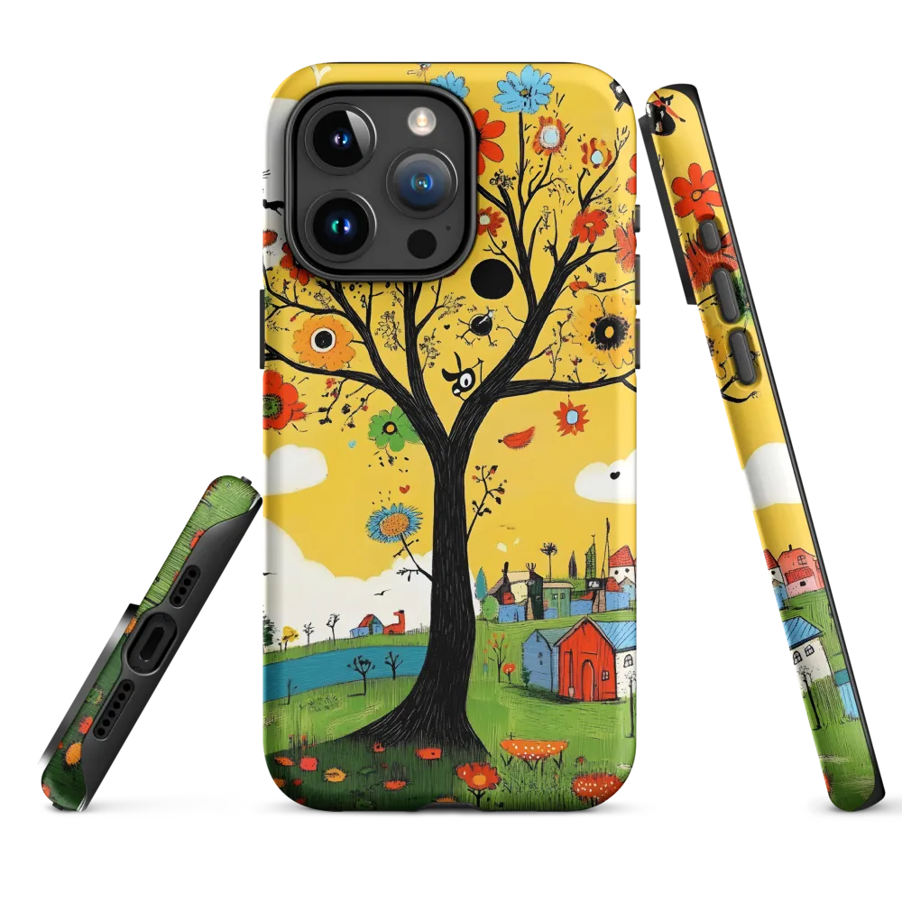 Whimsical Blooms of Life | Phone Case |  15 Pro Max | Tough Case | Matte