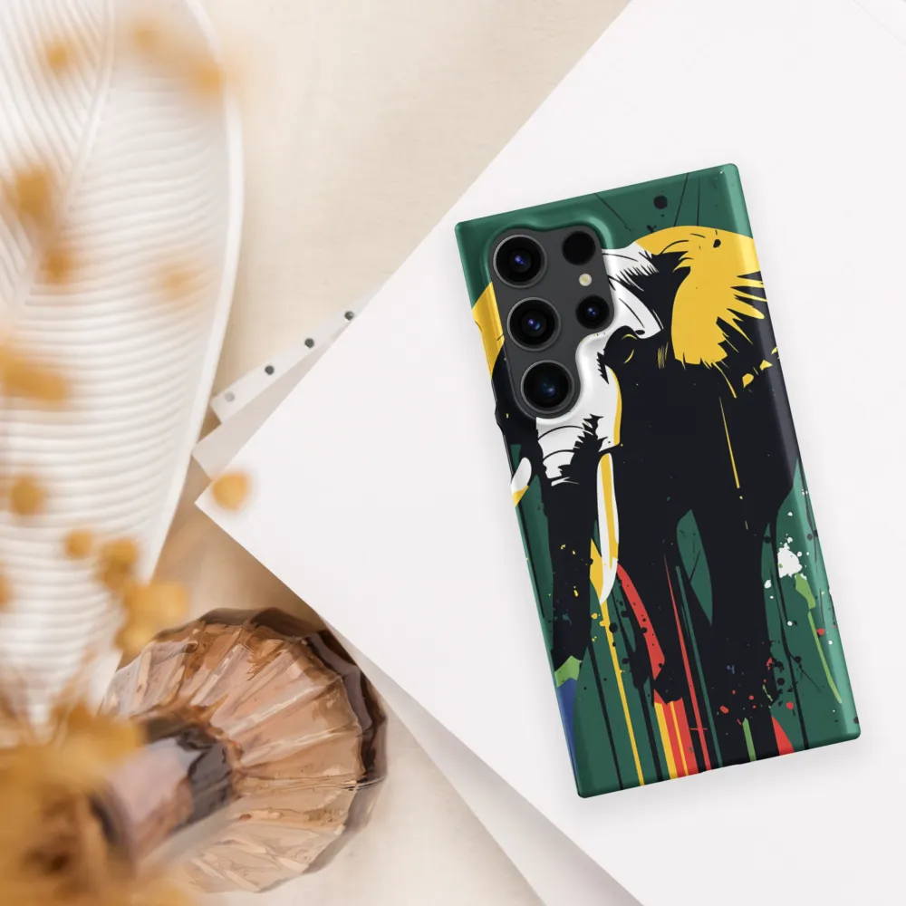 Majestic Minimalism: The Colorful Elephant