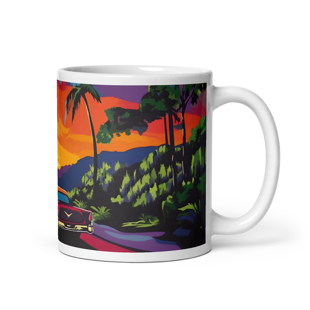 Sunset Drive | Mug with White inside | 11 oz