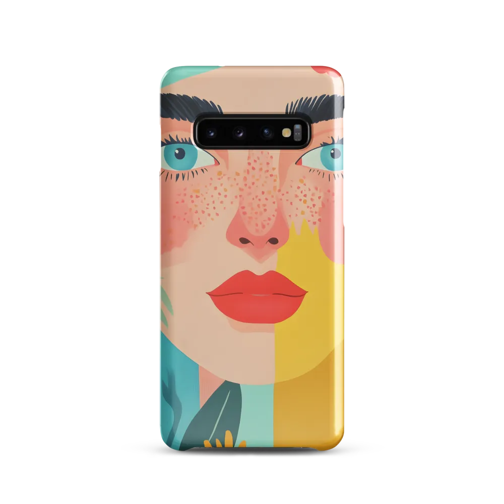 Floral Serenity: A Modern Portrait
