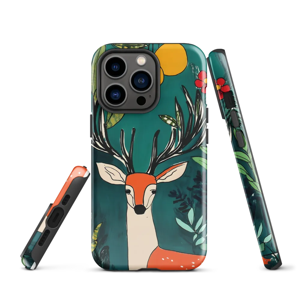 Nature's Embrace: The Majestic Deer | Phone Case |  13 Pro | Tough Case | Glossy