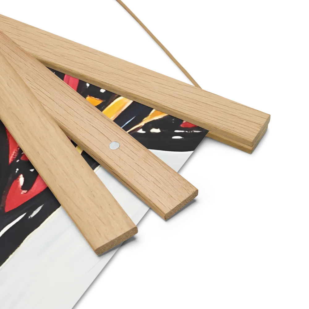 Vibrant Nature's Embrace | Poster With Oak Wood Hanger | 18″×18″