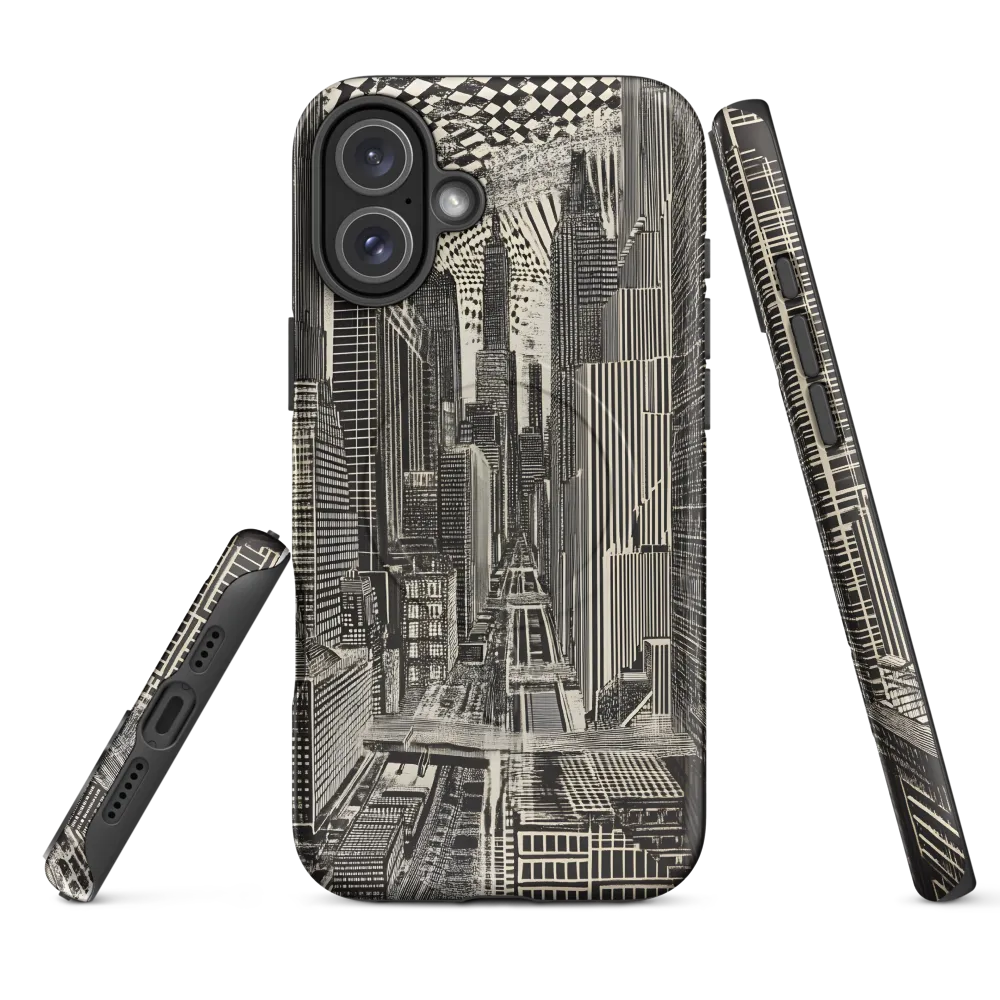 Urban Dreams: A Surreal Cityscape | Phone Case |  16 Plus | MagSafe® Tough Case | Matte