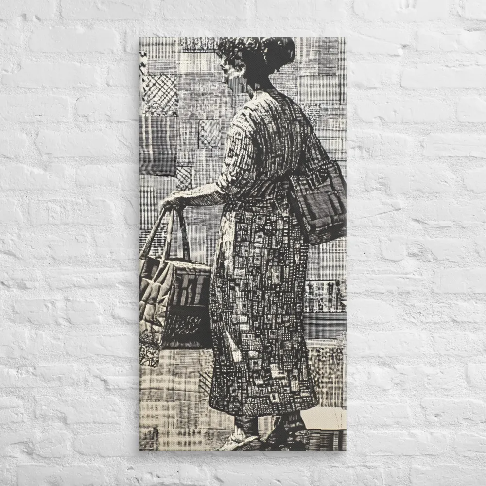 Urban Reflections: A Shopping Narrative | Canvas | 20″×40″