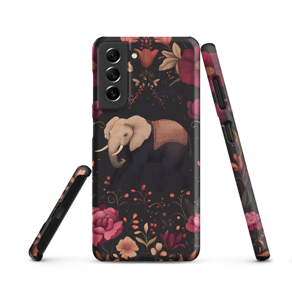 Whispers of the Wild: Elephants and Blooms