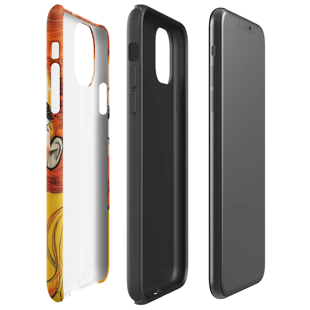 Whimsical Portrait of a Girl | Phone Case |  11 Pro Max | Tough Case | Matte
