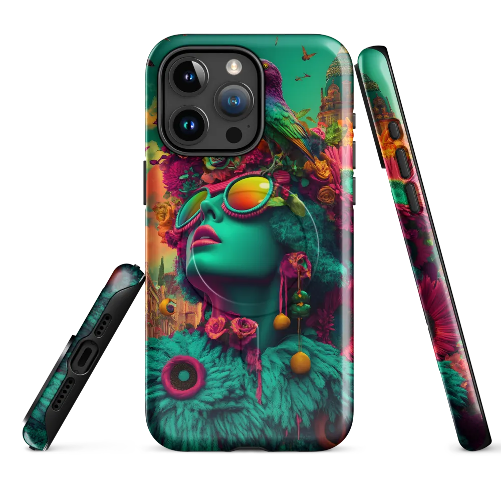 Whimsical Flora | Phone Case |  15 Pro Max | MagSafe® Tough Case | Glossy