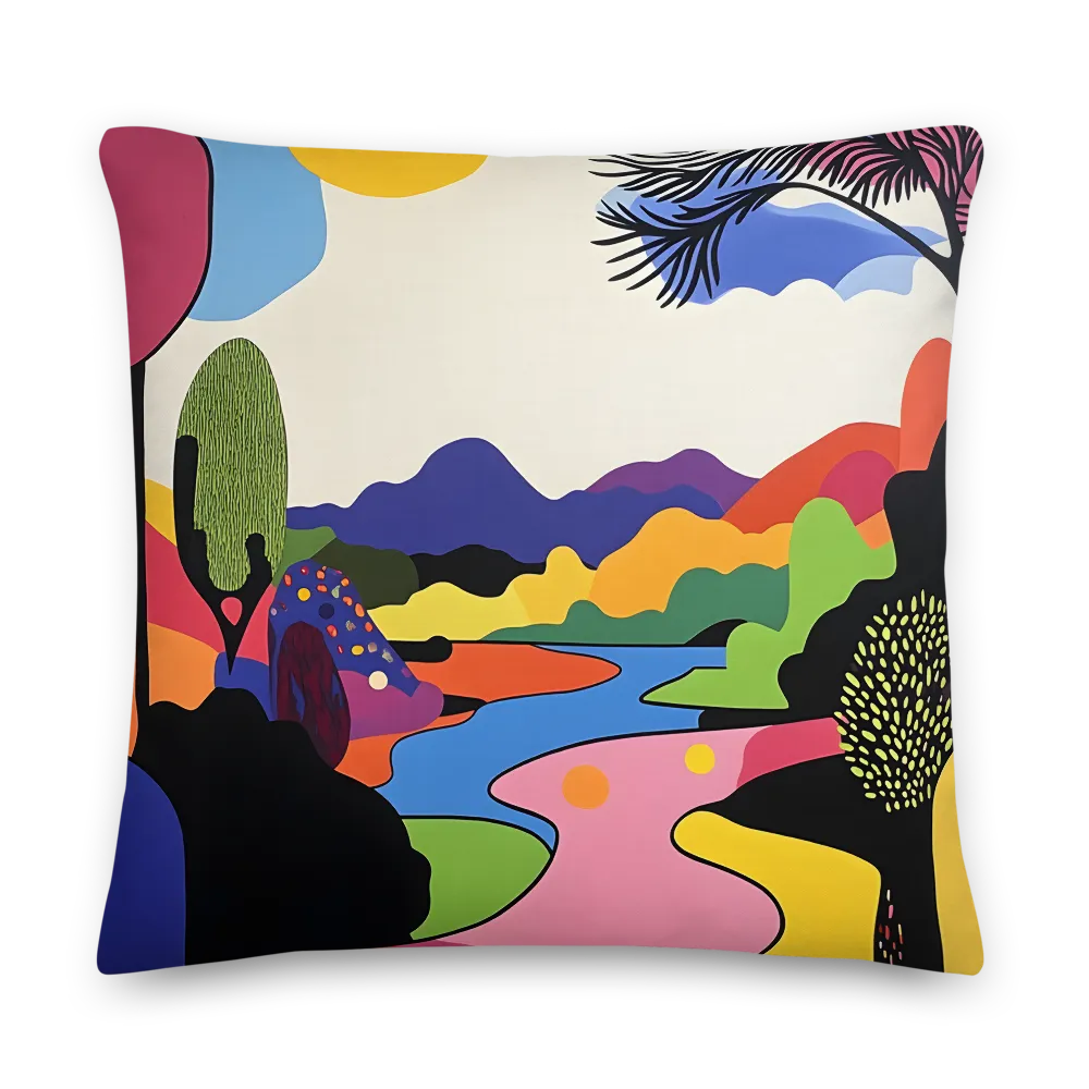 Whimsical Landscape in Color | Pillow & Pillow Case | Multiple Sizes