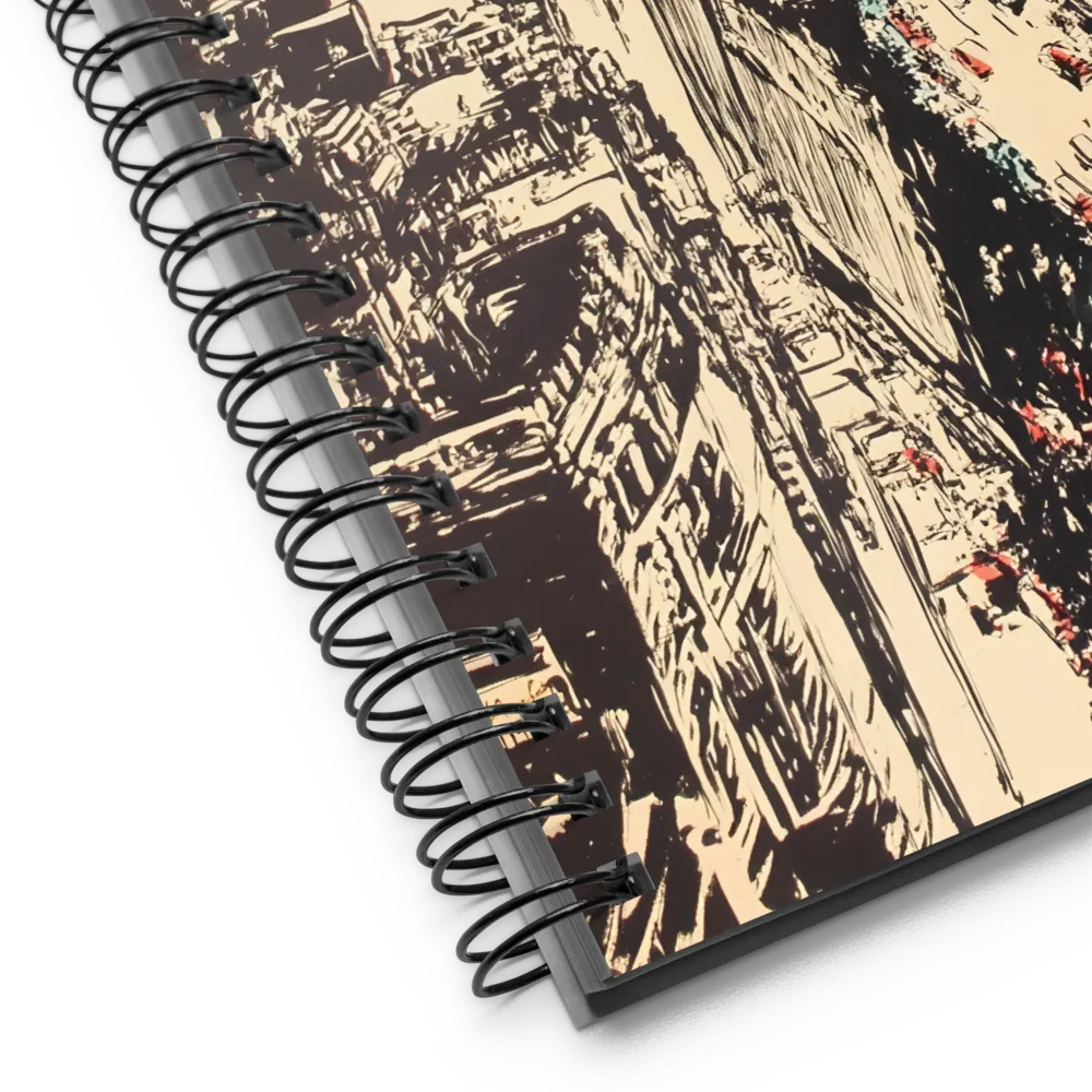 Dynamic Urban Symphony | Spiral Notebook