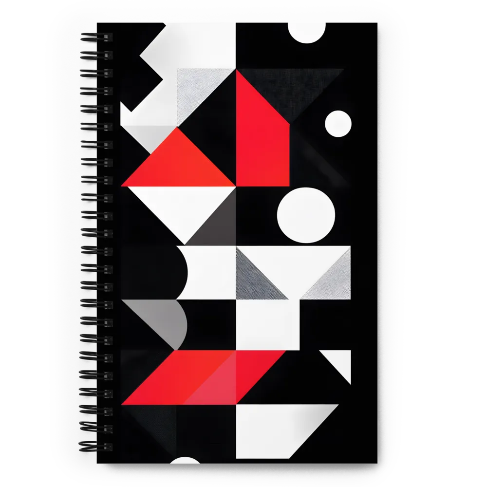 Dynamic Geometric Composition | Spiral Notebook