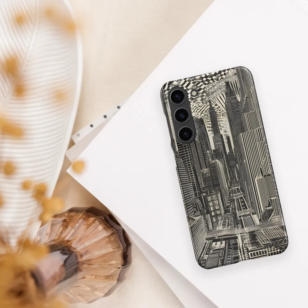 Urban Dreams: A Surreal Cityscape | Phone Case |  S23 Plus | Snap Case | Matte