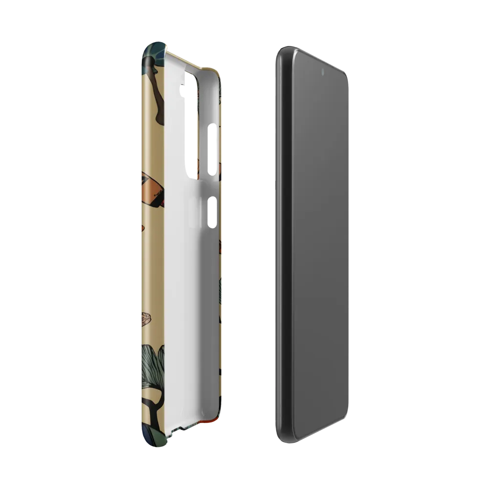 In Full Bloom: Embracing Nature's Whimsy | Phone Case |  S21 | Snap Case | Glossy