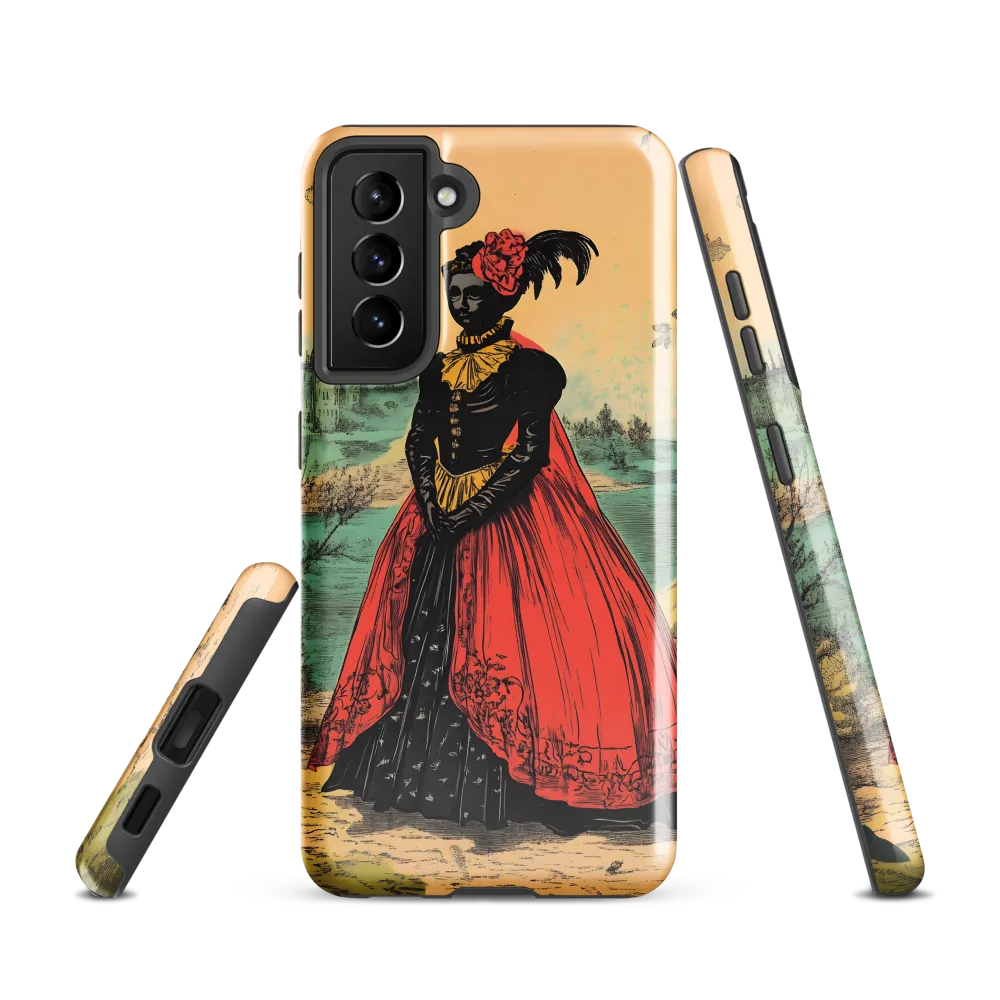 Elegance in Red and Gold