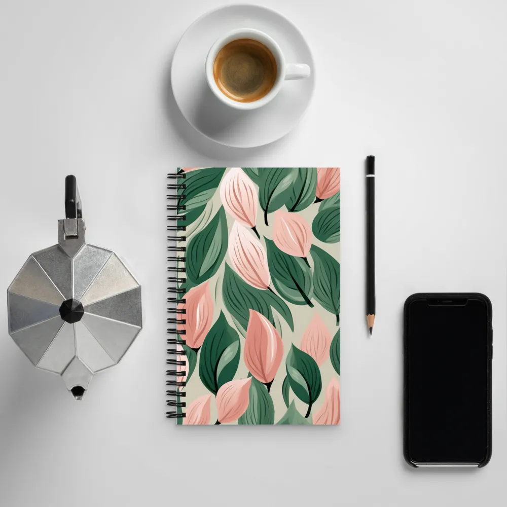 Floral Symphony in Modern Hues | Spiral Notebook