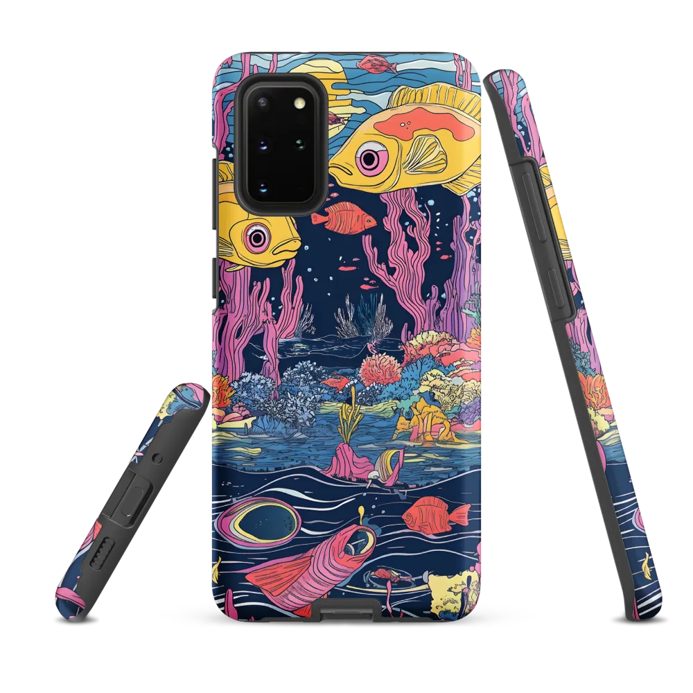 Underwater Dreamscape: A Playful Encounter | Phone Case |  S20 Plus | Tough Case | Matte