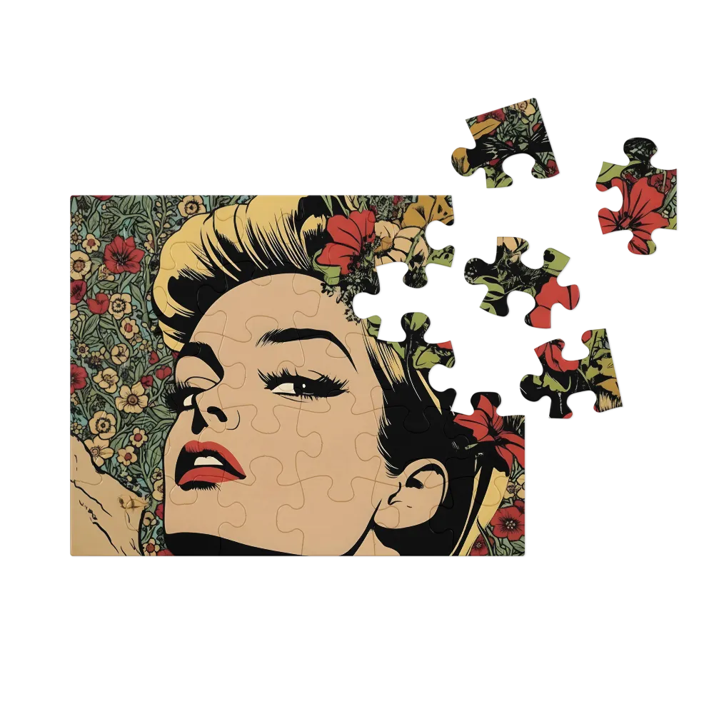 Muse in Bloom 
 Jigsaw Puzzle in Tin Box