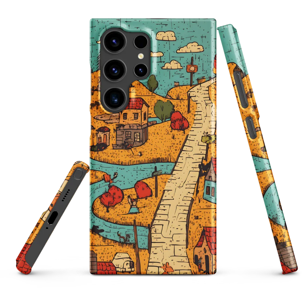 Whimsical Village Landscape