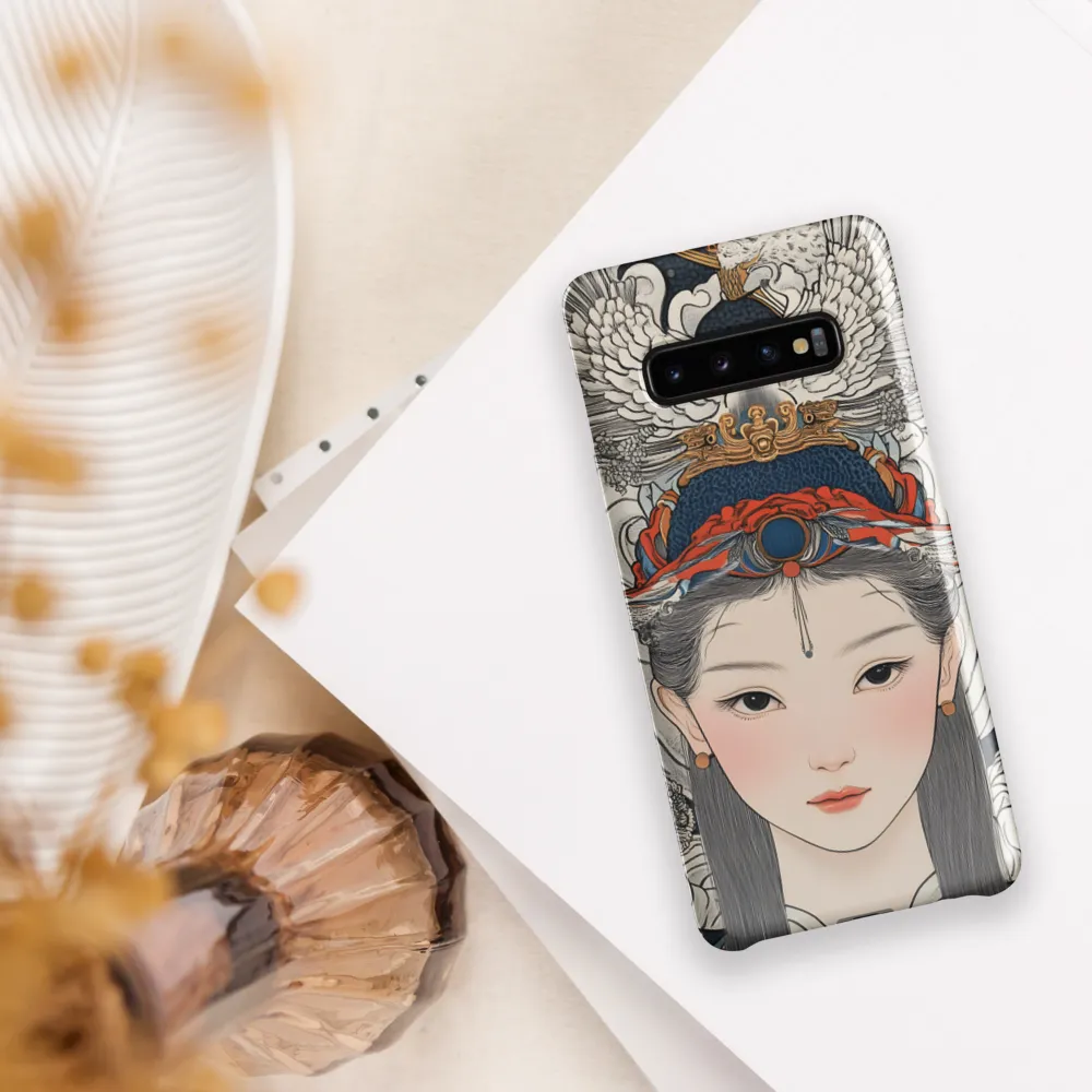 Serenity in Myth: A Traditional Portrait | Phone Case |  S10 Plus | Snap Case | Glossy