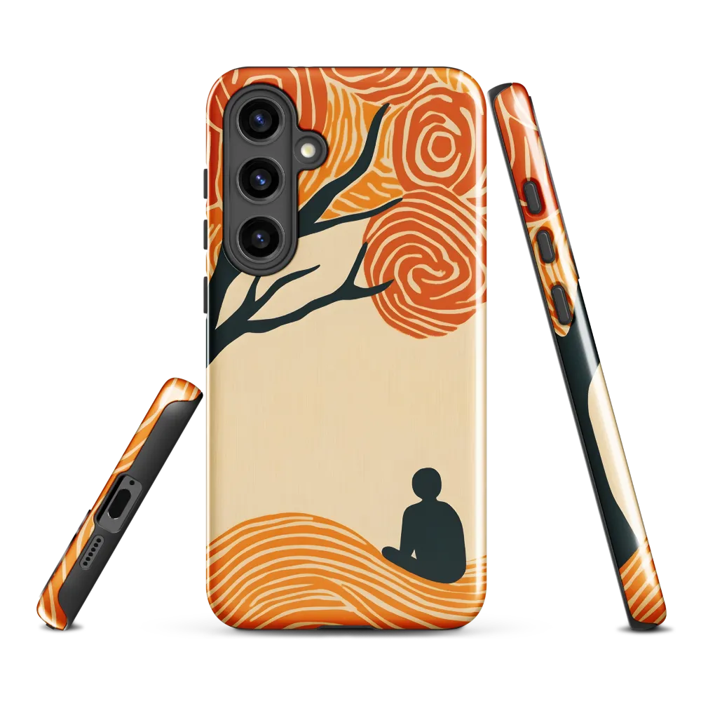 Silent Reflections under Swirling Leaves | Phone Case |  S24 Plus | Tough Case | Glossy