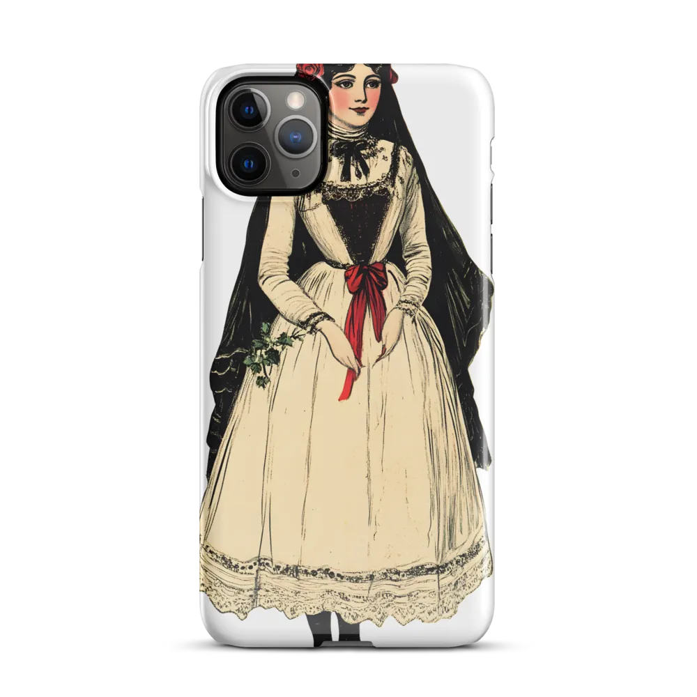 Elegance in Tradition: A Folk Portrait | Phone Case |  11 Pro Max | Snap Case | Glossy