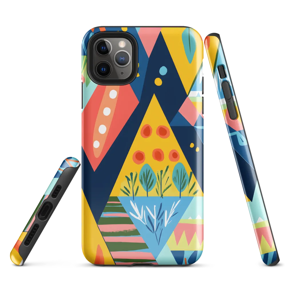 Vibrant Geometric Harmony | Phone Case |  11 Pro Max | Tough Case | Glossy