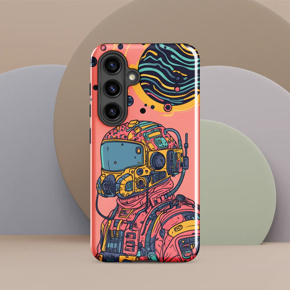 Exploration Beyond: A Digital Astronaut | Phone Case |  S24 | Tough Case | Glossy