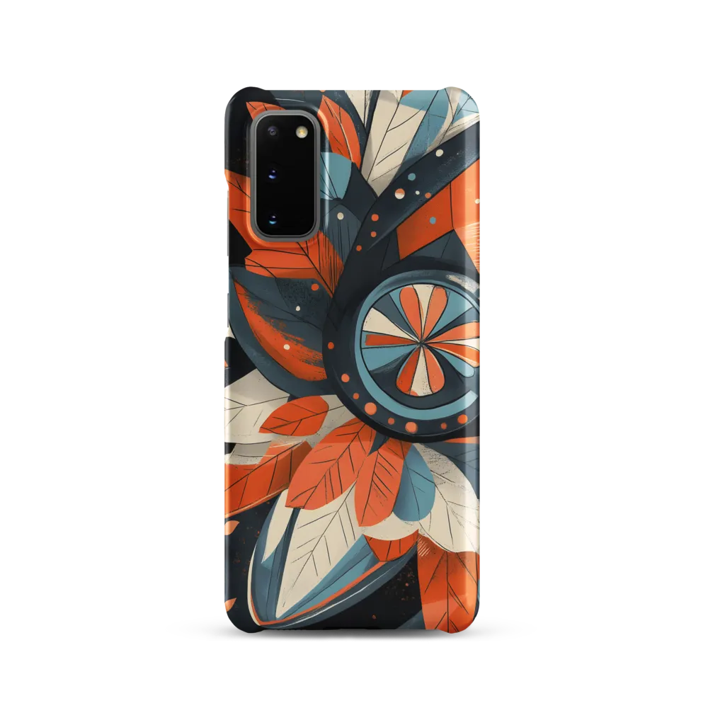 Floral Symphony in Orange and Teal