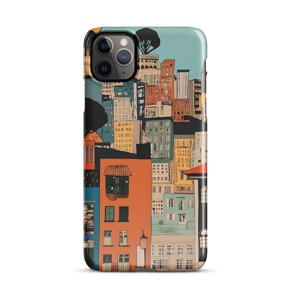 Urban Fusion: A Colorful Cityscape | Phone Case |  11 Pro Max | Snap Case | Glossy