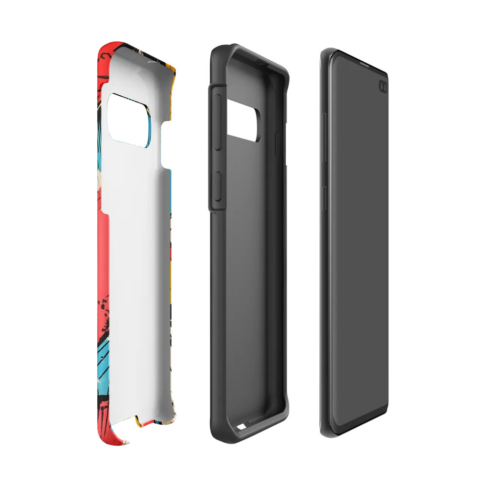 Dancing Triangles in Technicolor | Phone Case |  S10 | Tough Case | Matte