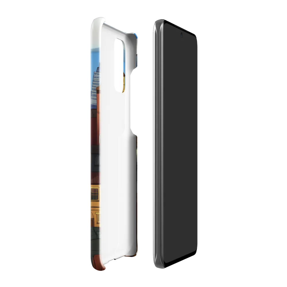 Urban Symphony: A Colorful Cityscape | Phone Case |  S20 Plus | Snap Case | Glossy