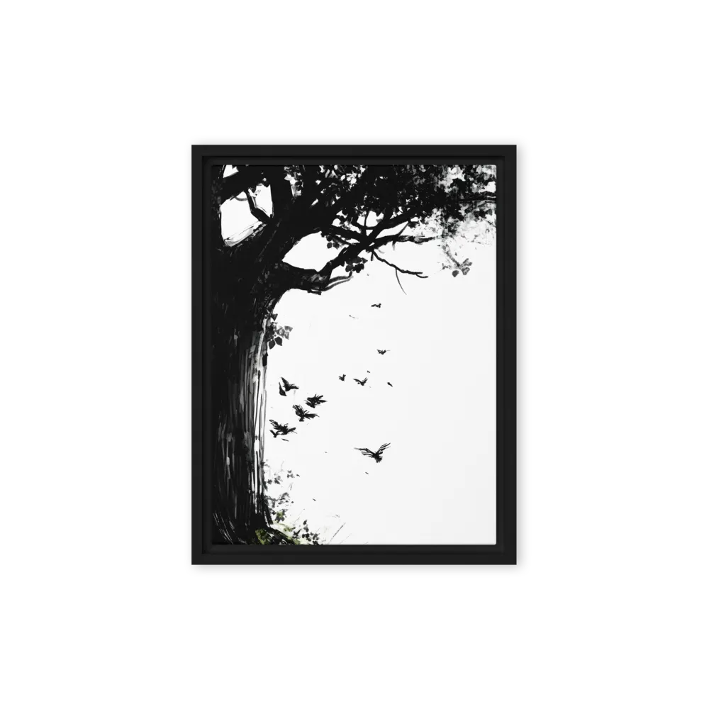 Whispers of Nature | Canvas with Black Frame | 9″×12″