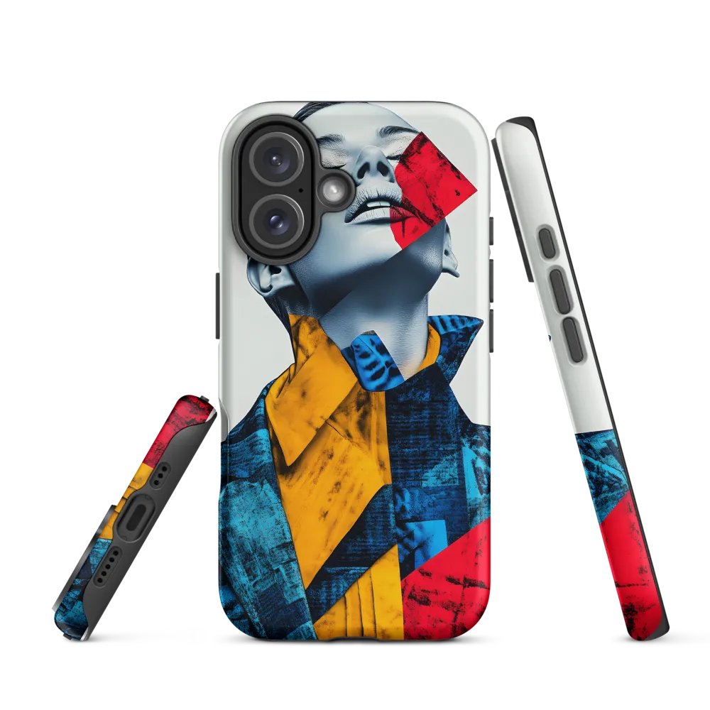 Fragmented Confidence: A Surreal Fashion Portrait | Phone Case |  16 | Tough Case | Matte