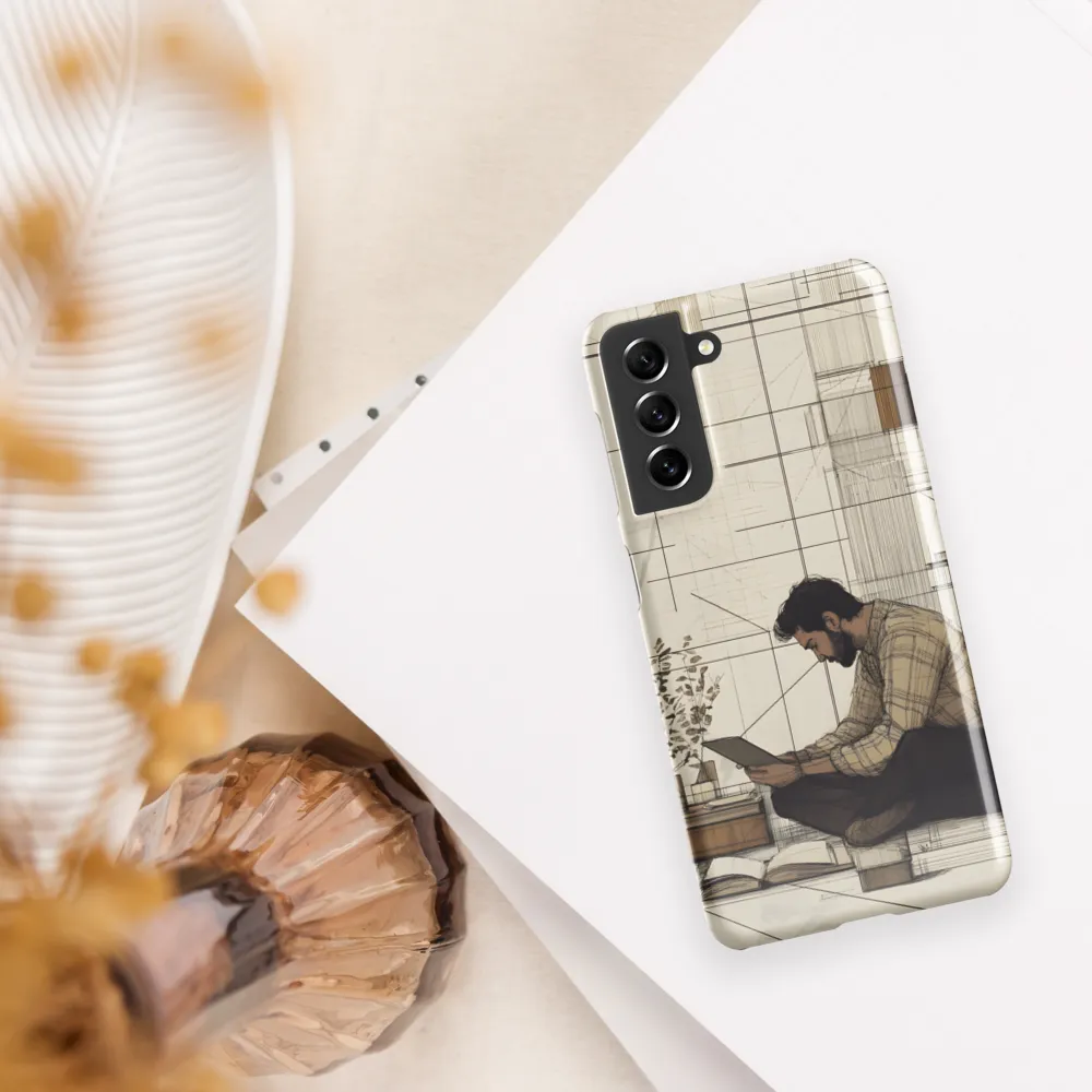 Quiet Reflections in Line | Phone Case |  S21 | Snap Case | Glossy