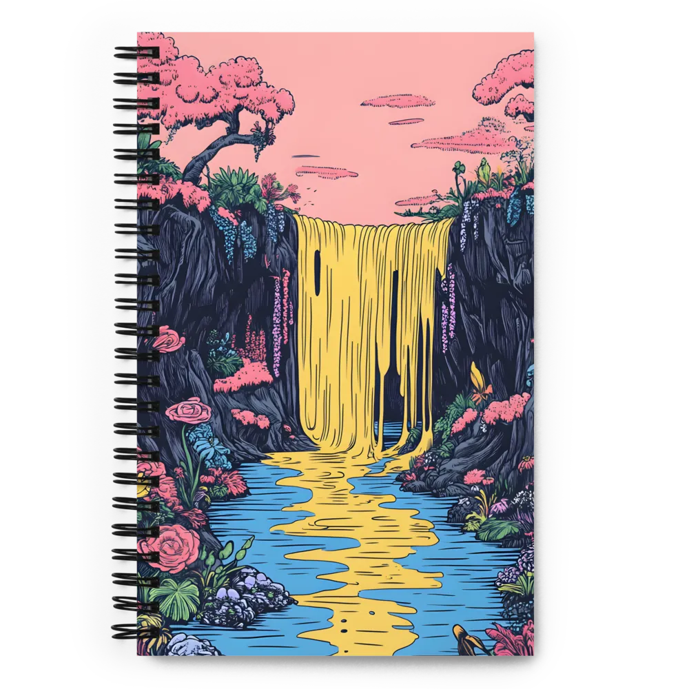 Ethereal Cascade of Blossoms | Spiral Notebook