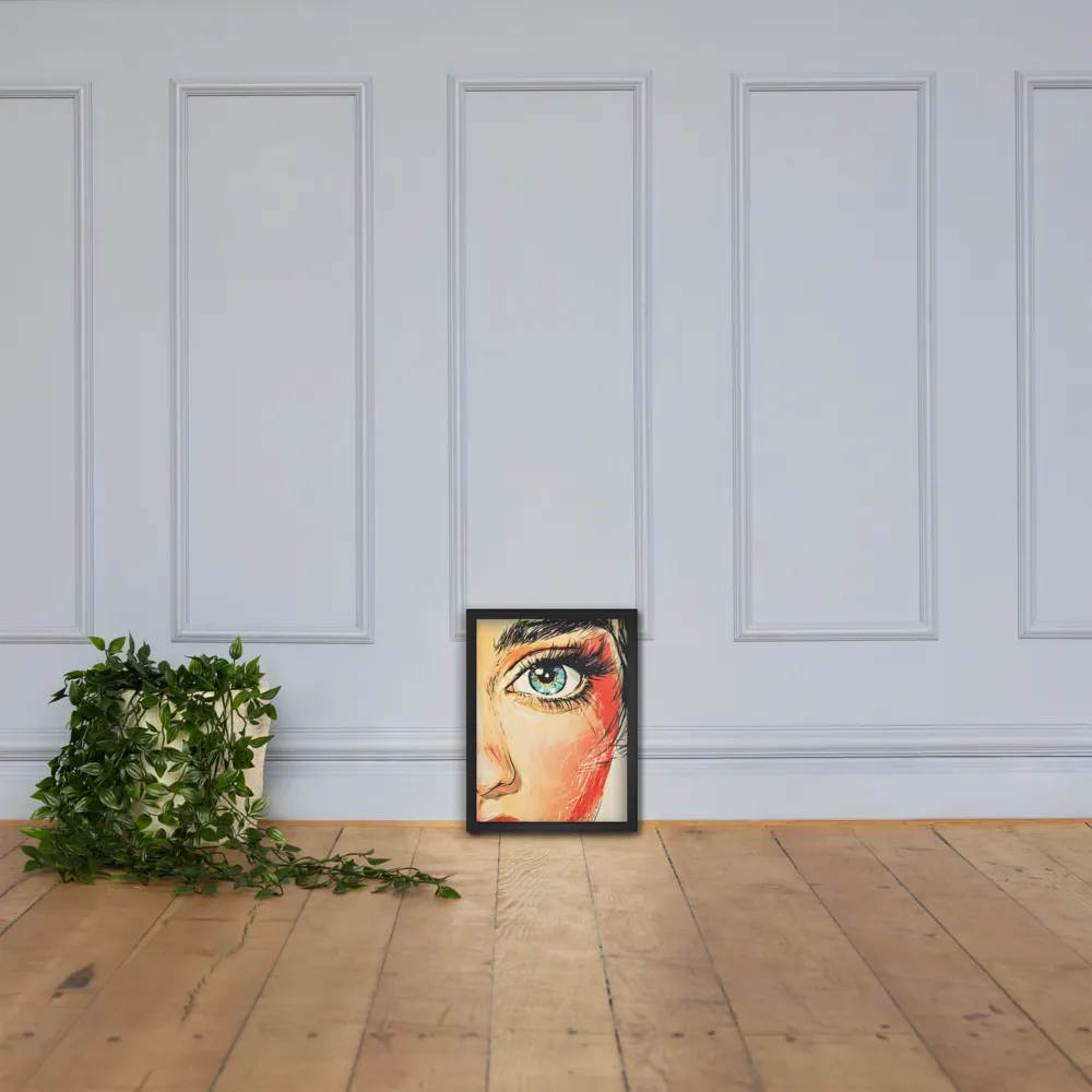 Gaze of Emotion | Poster with Black Frame | 12″×16″