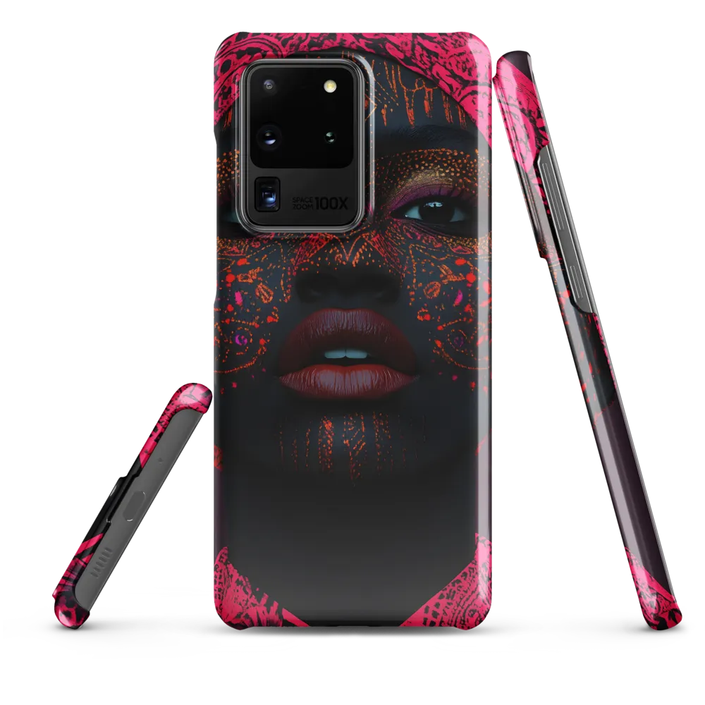Neon Adornments: A Portrait of Cultural Expression