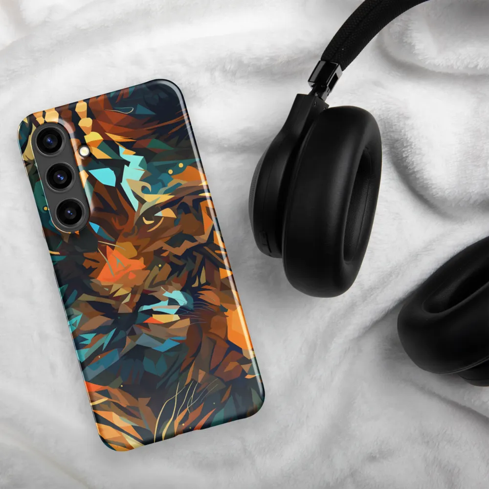 Wild Symphony: Abstract Tigers | Phone Case |  S24 Plus | Snap Case | Glossy