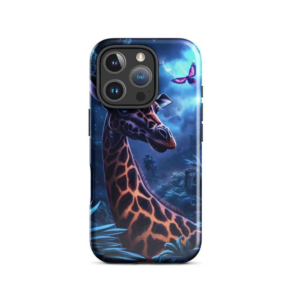 Mystical Giraffe in Twilight Jungle