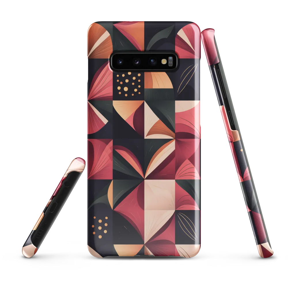 Floral Harmony in Geometry | Phone Case |  S10 Plus | Snap Case | Glossy