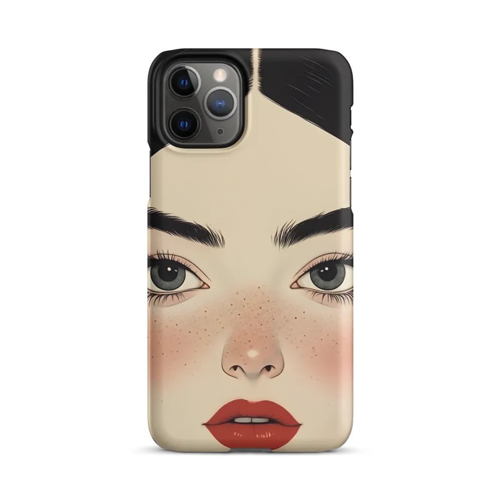 Serenity Captured: A Modern Portrait | Phone Case |  11 Pro | Snap Case | Matte