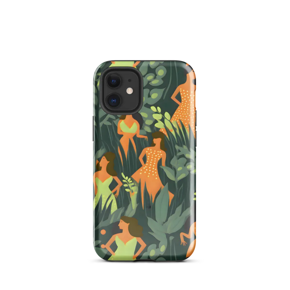 Playful Harmony in Patterns | Phone Case |  12 mini | Tough Case | Glossy