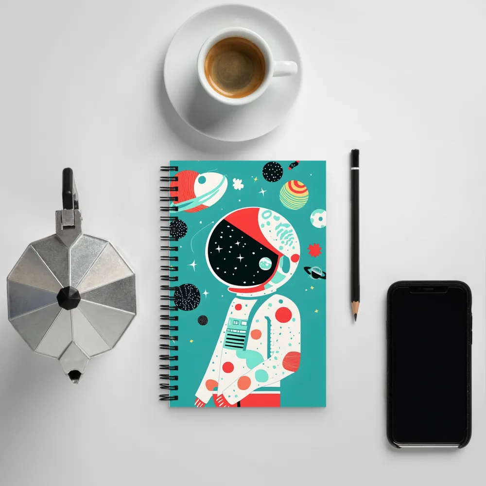 Cosmic Explorer: A Playful Journey Through Space | Spiral Notebook