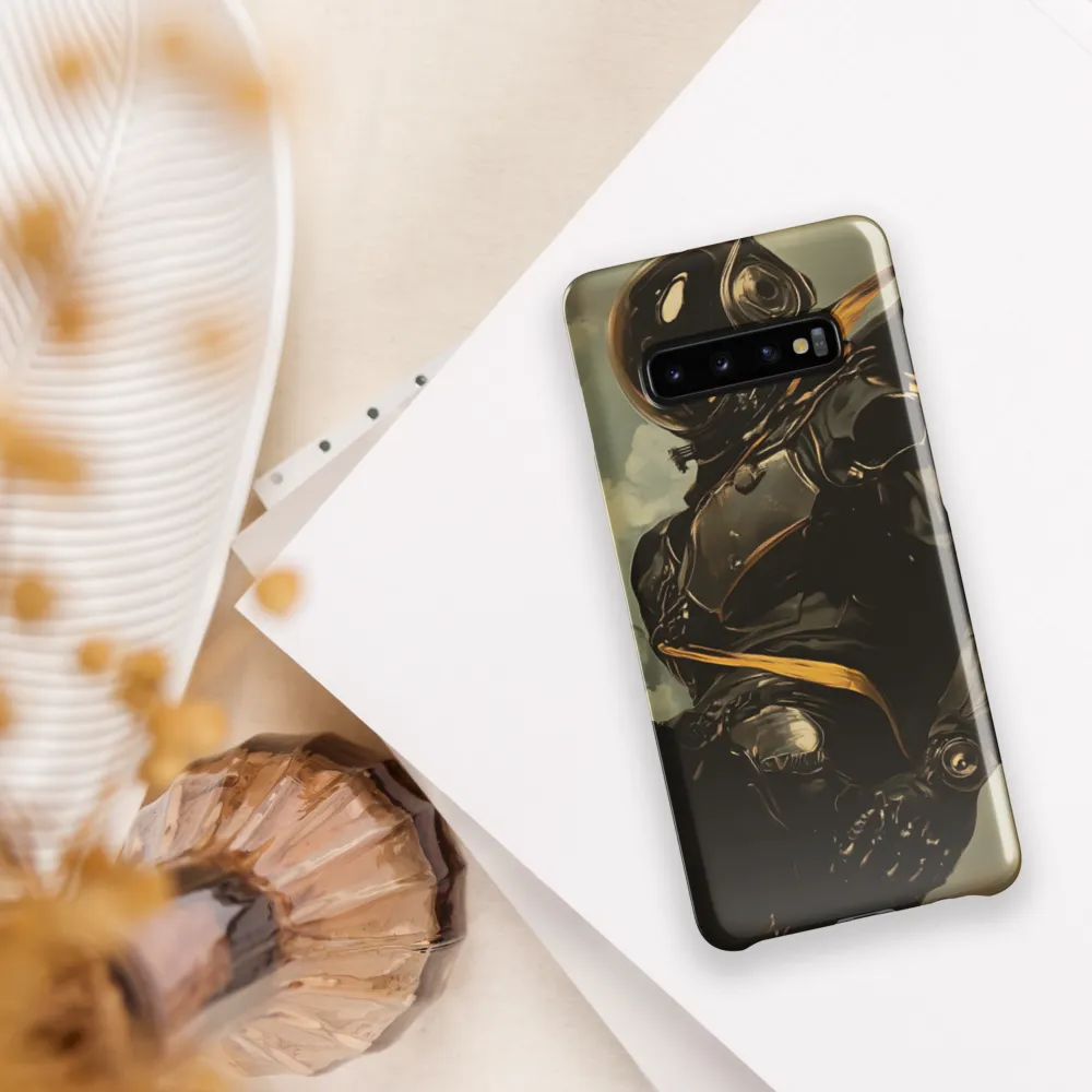 Ethereal Explorer: The Enigmatic Astronaut | Phone Case |  S10 Plus | Snap Case | Glossy