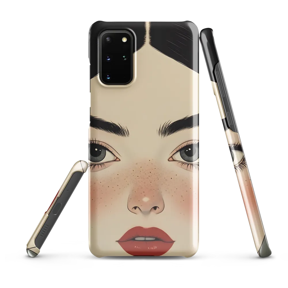 Serenity Captured: A Modern Portrait | Phone Case |  S20 Plus | Snap Case | Glossy