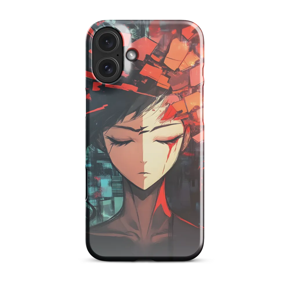 Fragmented Mind: The Silent Struggle | Phone Case |  16 Plus | Snap Case | Glossy