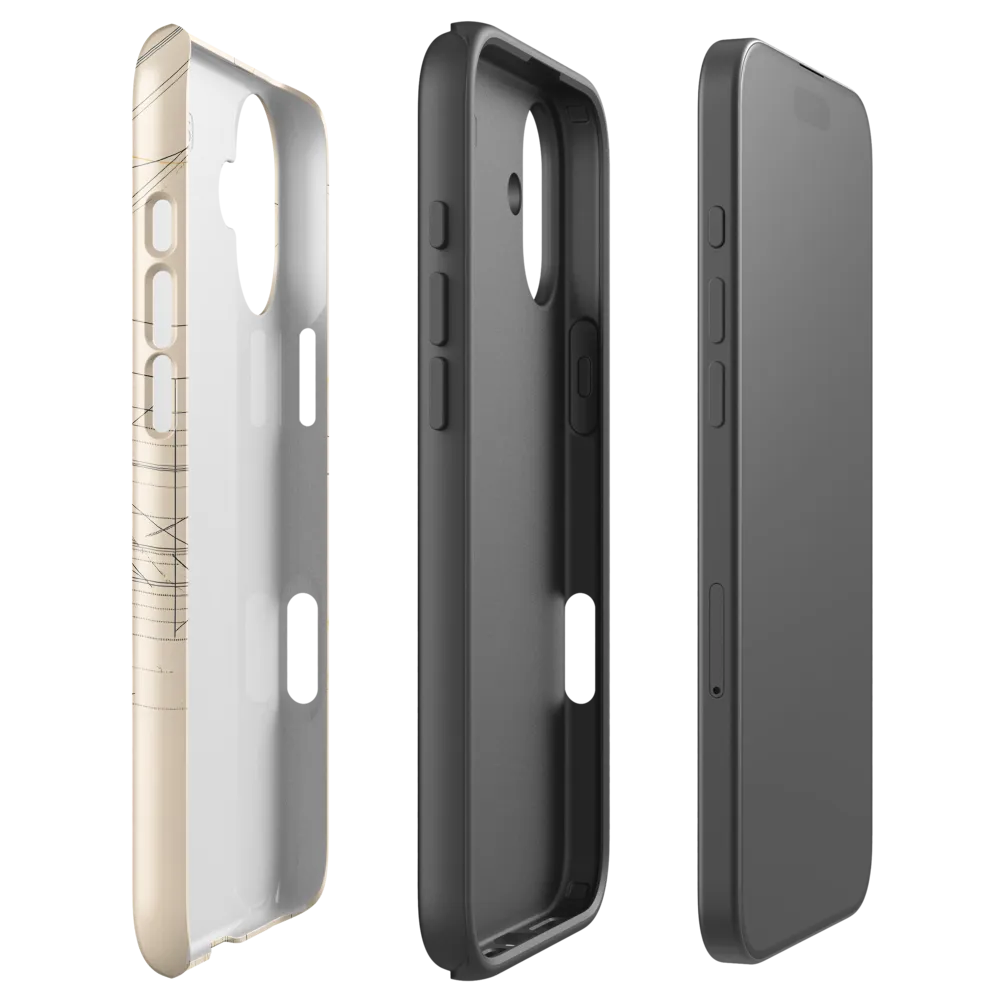 Abstract Profile: A Minimalist Exploration | Phone Case |  16 Plus | Tough Case | Glossy