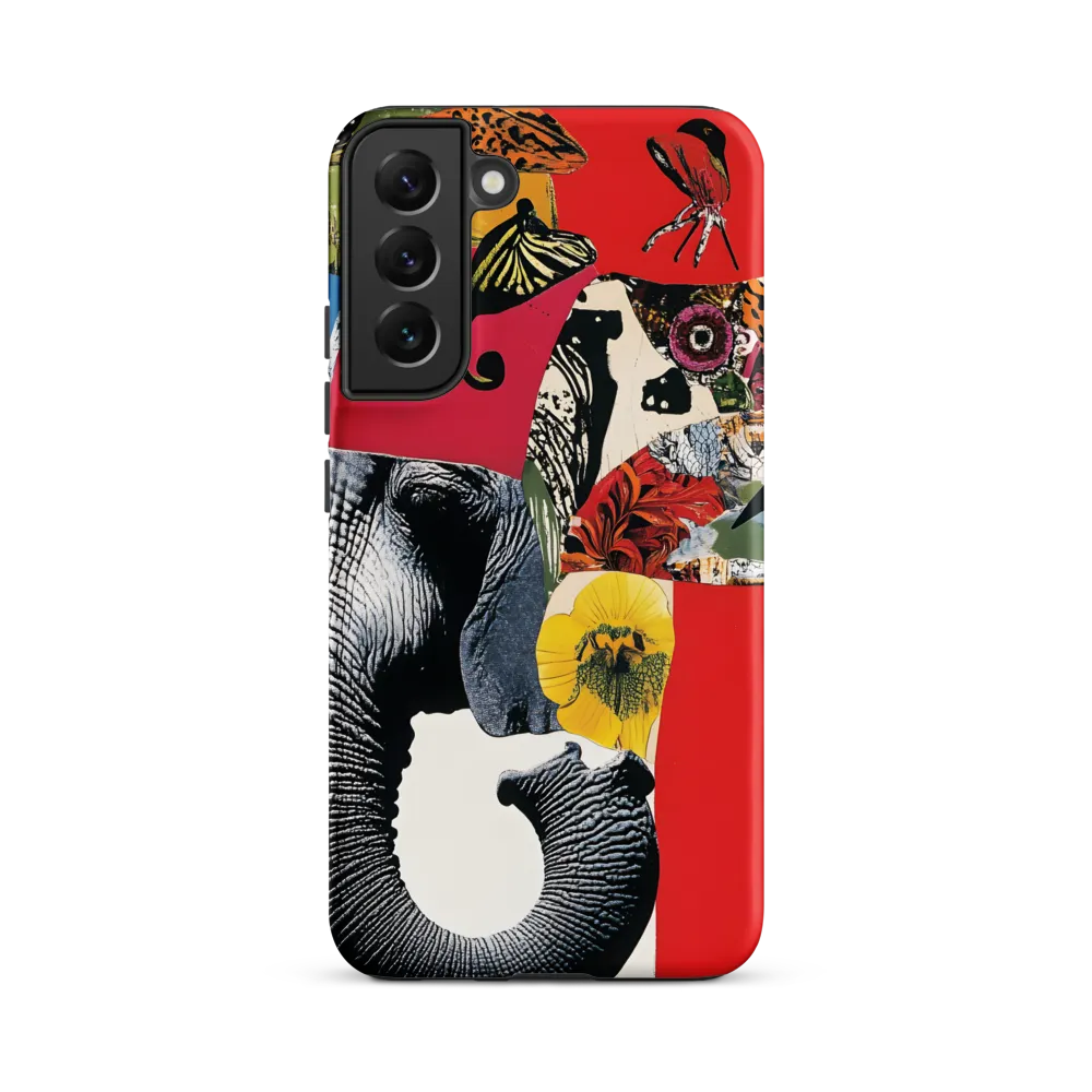 Whimsical Elephant: A Vibrant Collage of Life