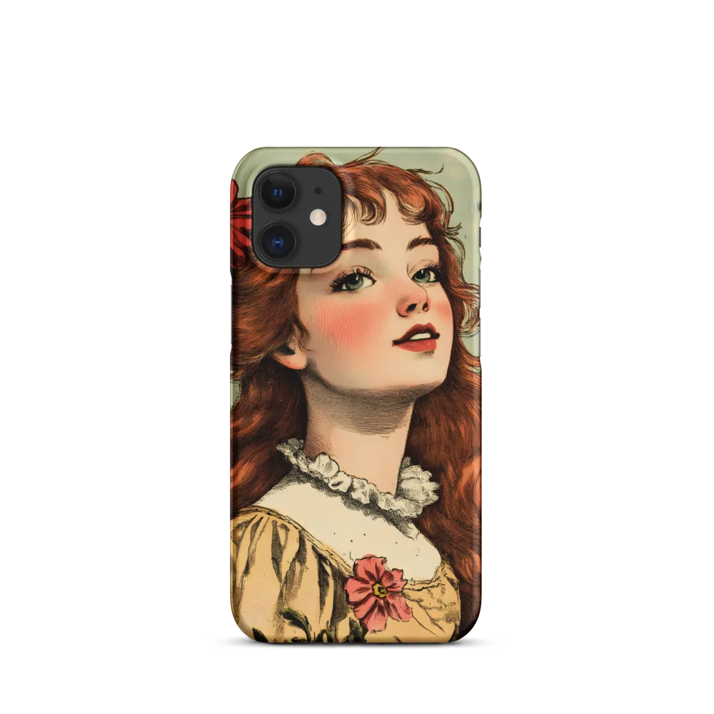 Whimsical Portrait of a Flower-Adorned Girl