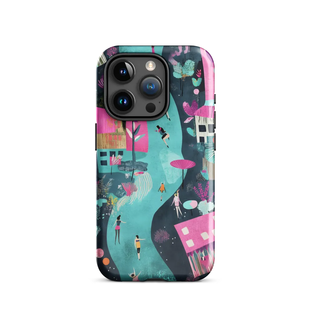 Whimsical Journey Through a Vibrant Landscape | Phone Case |  15 Pro | Tough Case | Glossy