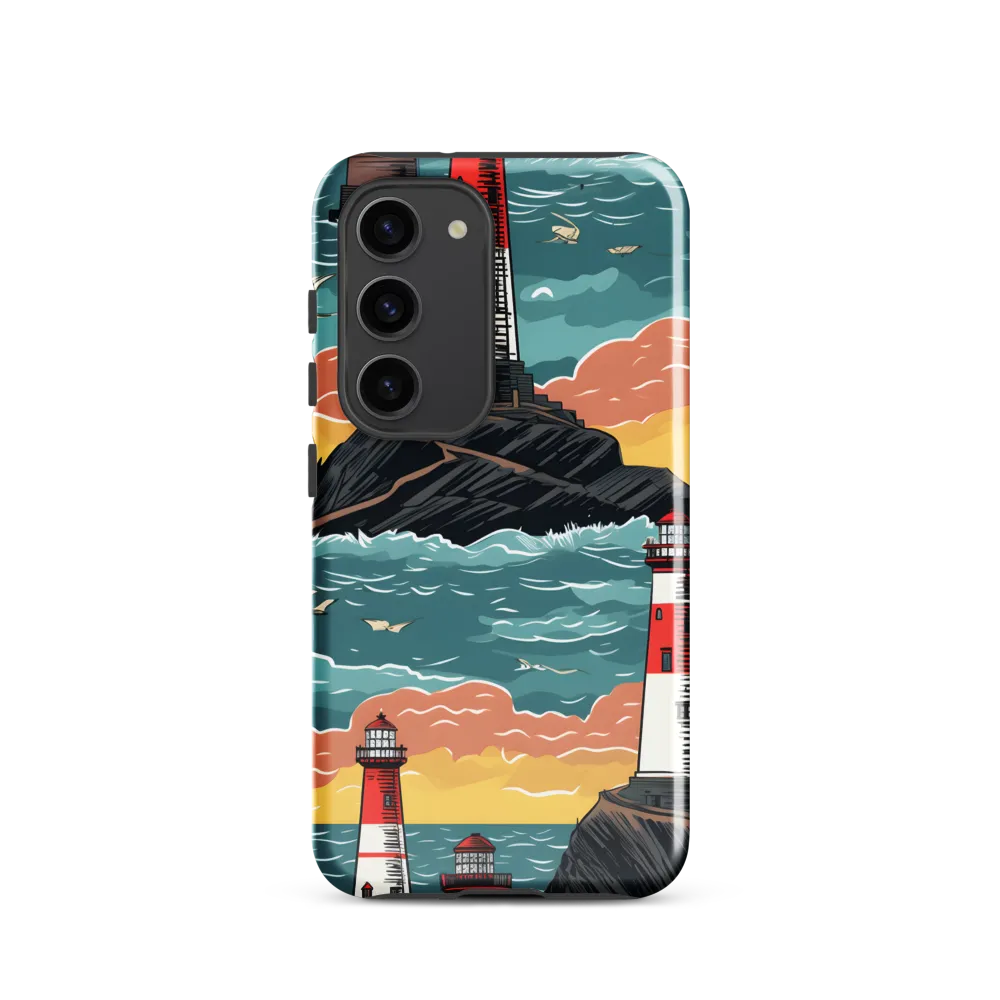 Lighthouses in a Whimsical Ocean
